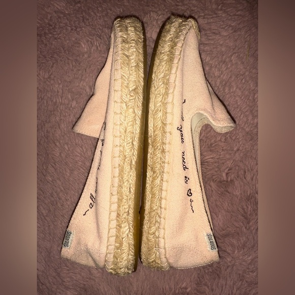 Soludos Women's cream Espadrilles flats 7.5 summer vacation beach - Picture 10 of 13